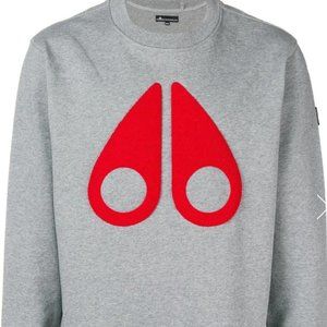 Moose Knuckles grey and red classic logo sweatshirt NWT size XS